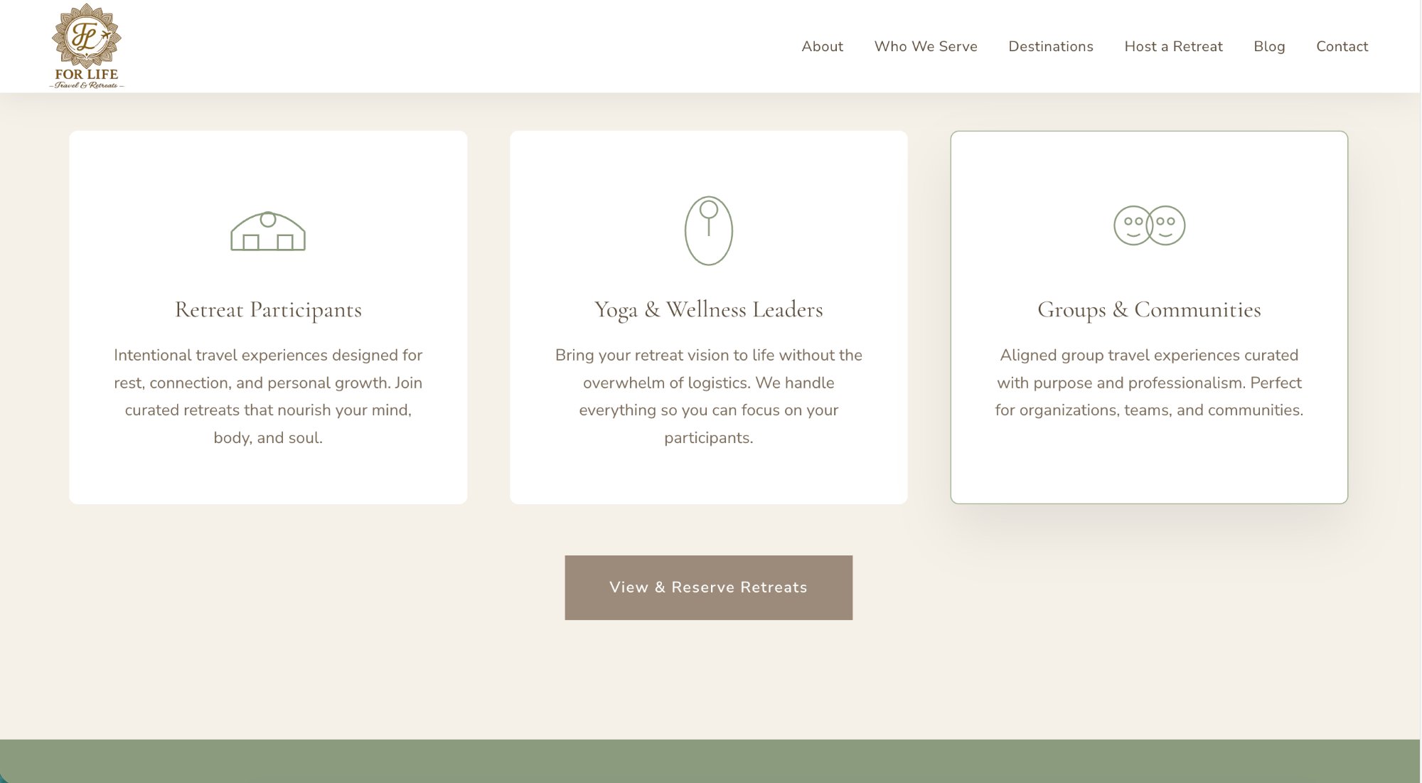 For Life — Who We Serve